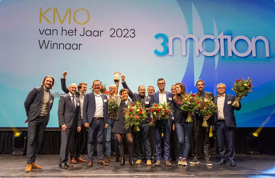 Unizo roept 3Motion uit tot ‘KMO van het Jaar’!